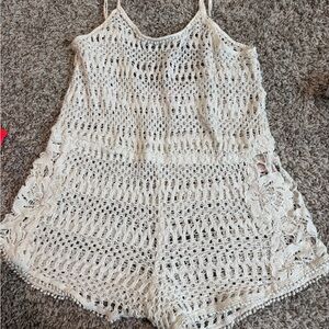 Victoria's Secret Cream Crochet Top